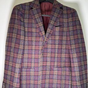 Suitsupply soft tweed plaid blazer